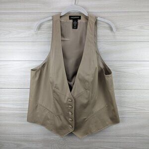 Lane Bryant Button Down Tan Vest